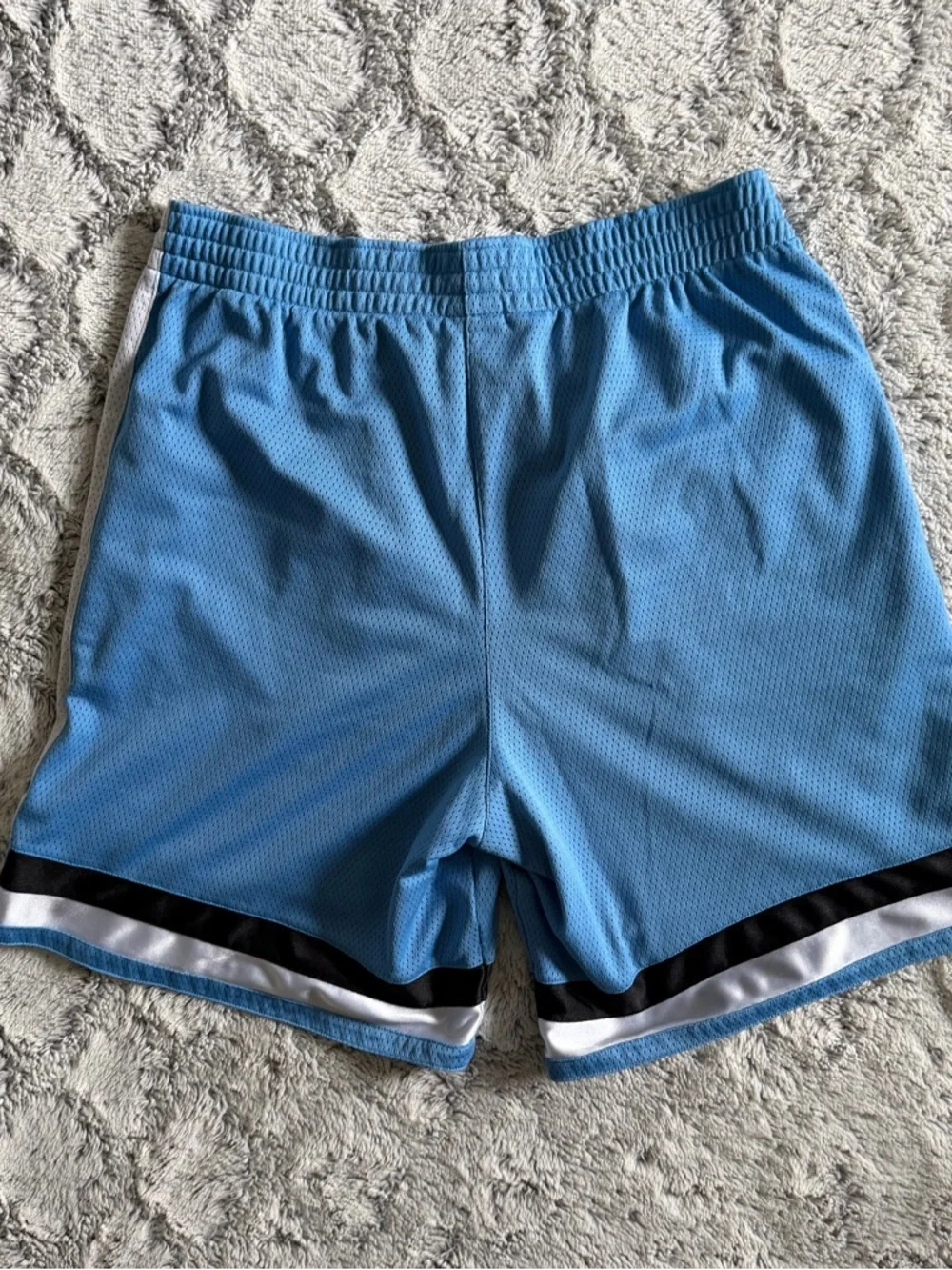 Nike Basketball Mesh Athletic Shorts Men's Medium Baby Blue Vintage Y2K Baggy‎